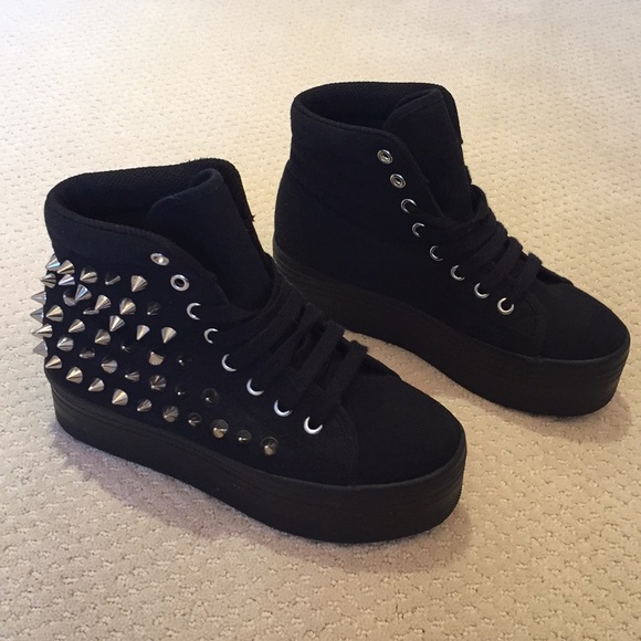 studded platform sneakers